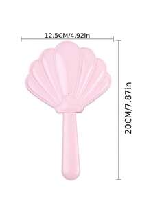 1 pieza Espejo de mano con forma de concha - Iluminación suave, múltiples colores disponibles; Diseño inspirado en conchas, espejo de alta definición, portátil y práctico - Multicolor - Ver 4