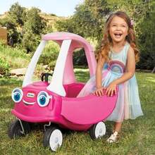 Little Tikes Cozy Coupe Princesa - Auto de Montar con bocina Que Funciona botón de Arranque y Tapa de Combustible - como en la imagen - Ver 6