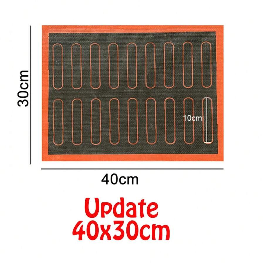 Perforated Silicone Baking Mat, Non-Stick Oven Liner, Baking Tool For Cookies/Bread/Macarons, Baking Kitchen Utensil Accessories - 更新尺寸:40x30厘米 - 查看 1