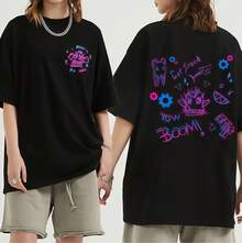 High-Quality,  And Fun Unisex Arcane Jinx T-Shirt In Anime Style, For Men And Women - Black - View 1