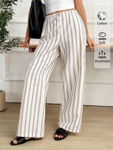 Pantalones anchos de pierna ancha de satén negro de larga duración con ajuste cómodo para mujeres, pantalones de satén negro, pantalones de seda para mujeres, pantalones de satén negro, pantalones de seda negra, pantalones casuales para mujeres - Multicolor - Ver 1