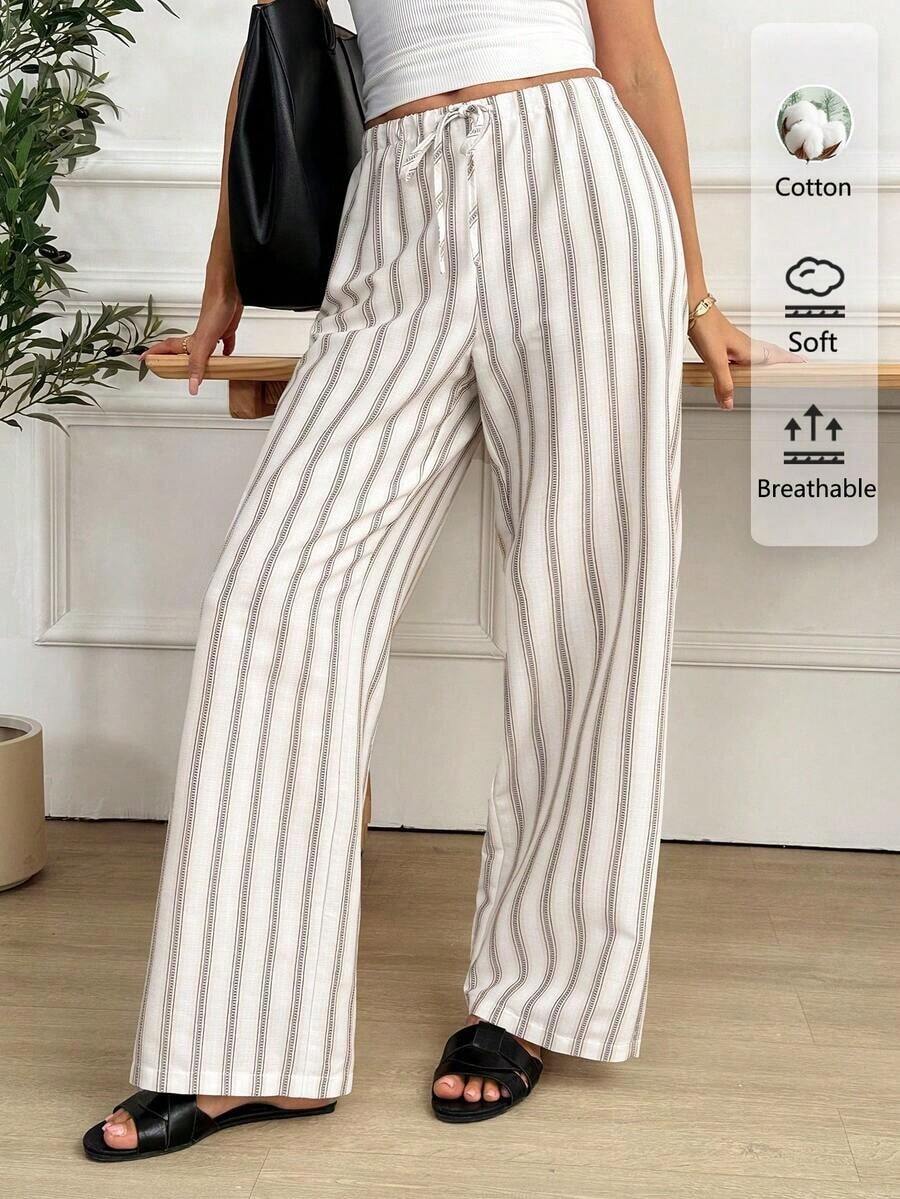 Pantalones anchos de pierna ancha de satén negro de larga duración con ajuste cómodo para mujeres, pantalones de satén negro, pantalones de seda para mujeres, pantalones de satén negro, pantalones de seda negra, pantalones casuales para mujeres - Multicolor - Ver 1