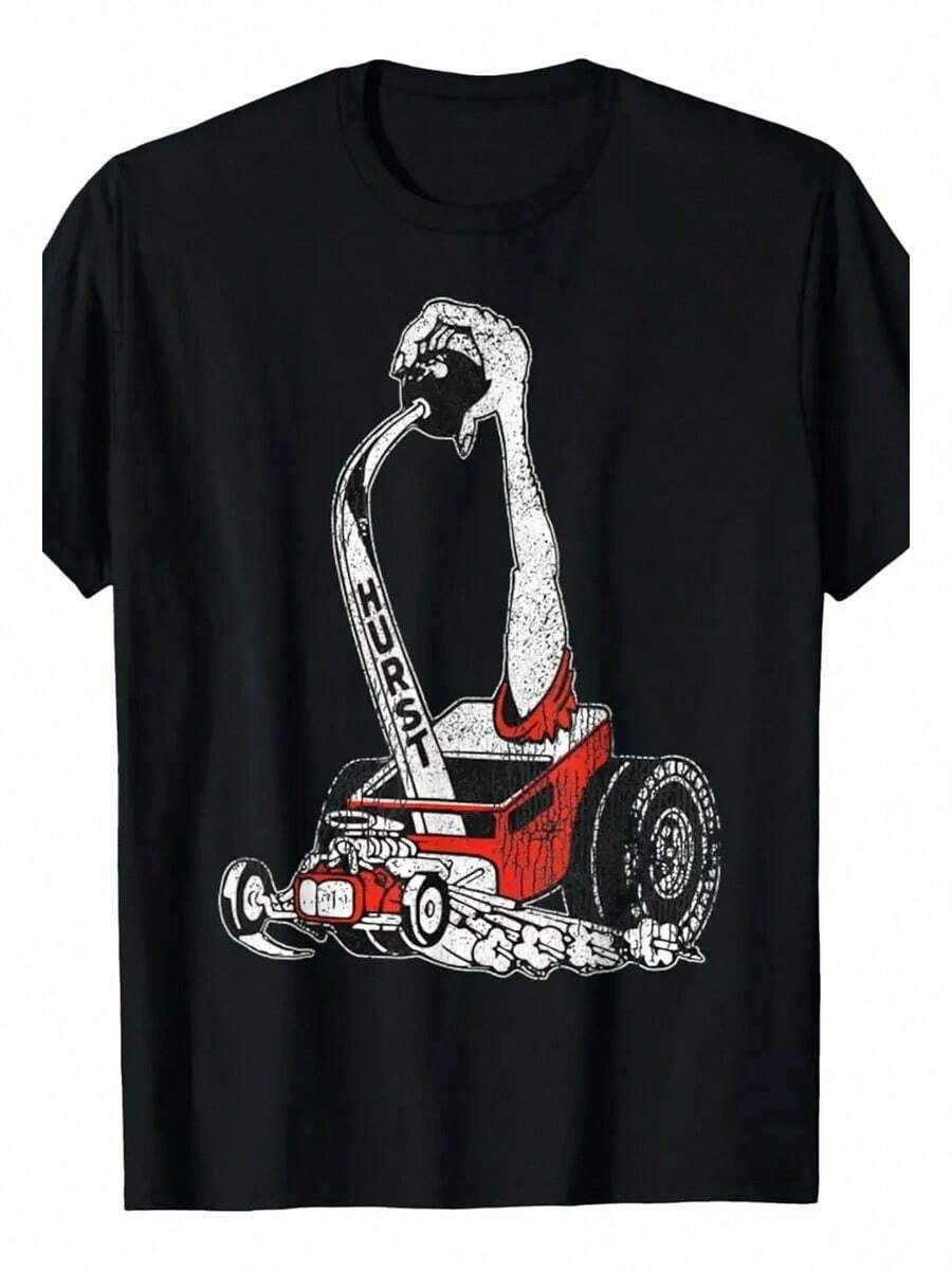 Camiseta Retro Con Motor Manual Hurst Racer Meme Para Hombre Makeup bag Beach towel Decoración para el hogar Alfombra baño Bathroom accessories Dispensador de - Negro - Ver 1