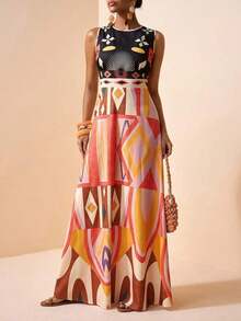 Women Midi Dresses - Rose - View 6