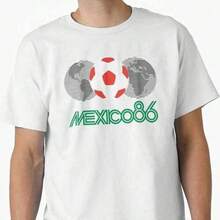 Camiseta clásica de México 86 (-1-)220G C-AmiS-eta básiC-A de aL-Godón uniS-ex de 220 g gran valor. AdecuA-DA para todas las perS-onas, ya sean mujeres o hombres. Tejido duradero de alta C-Alidad apto para todas las costuR-AS, suave al tacto pero duradero. Tops transpirables. Conjuntos de otoño para mujer. Conjuntos para mujer, vaC-Aciones, disfraces de Halloween para mujer - Negro - Ver 1