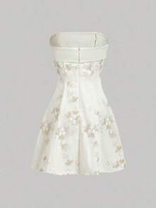 MOD Vestido mini elegante y brillante de color rosa - Rosa - Ver 10