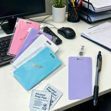 Repeatedly Usable Erasable Work Card Note Accessory, Dual Layout Silicone Neck Hanging ID Badge Strap, User-Friendly Writing And Cleaning Design Easy For Daily Use, Slim Vertical Overall Design Fashion And Practical In Daily Matching, Reliable Hanging Performance Prevent Work Certificate From Falling Off, Widely Applicable In Medical Working Environment And Ordinary Office Scenes, Practical Daily Necessities To Improve Daily Working Convenience - Style 2 - View 1