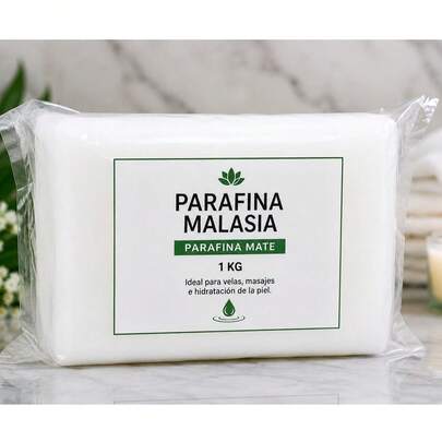 1 KG de Parafina malasia plus para fabricación de todo tipo de velas (color blanca mate)