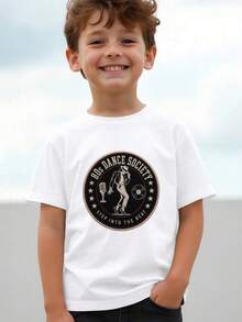 80s Dance Society Michael J Inspired Print Kids Short Sleeve T-Shirt Vintage Pop Music Themed Casual Top For Boys Girls Daily Wear School Outings Dance Class Summer Casual ClothesLayeras De Mujer Algodon Blusas Frescas Para El Calor Blusas Dama Playeras De Dama Playeras Mujer Blusa Blanca Playeras Basicas De Mujer Blusas Oversize Para Dama Playeras Oversize De Mujer  Y2k Mujer Verano Camisetas De Mujer Algodón Playeras Para Mujer Blusas Casuales Para Dama Envio Nacional - Blanco - Ver 8