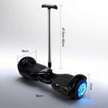 Patineta Eléctrica Hoverboard  Con Bluetooth 8 Pulgadas - Azul - Ver 6