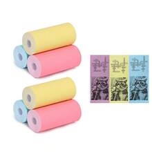 57x25mm Colorful Thermal Printer Paper Rolls - Non-Adhesive/Self-Adhesive Pink Yellow Blue Instant Photo Paper Refills Compatible With Mini Pocket Printers & Video Cameras For Journals, Memos & Notes - View 14