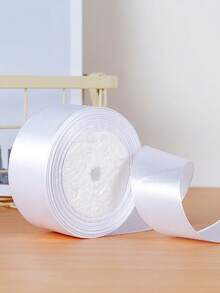 10pcs 18-Inch White 4D Foil Balloons, Come With Wide Ribbons And Thin Ribbons, Portable, Suitable For Room Decoration, Party Decoration, Wedding Decoration, Family Gathering, Birthday Party Decoration - White - View 5