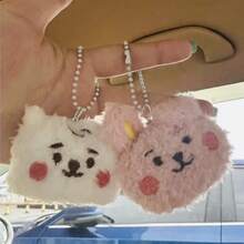 K- Plush Keychain, Pink Rabbit, Cute Backpack Pendant, Gift For Fans, Fashion Accessory - Haunggou - View 3