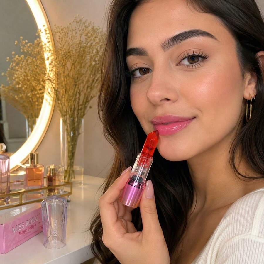 Tesouro direto Import Magic Lipstick With Flower, Beach, And Glitter - Red - View 1