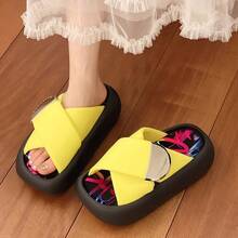 Women Platforms & Wedge Sandals - Yellow - View 4
