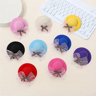 1-Piece High-Quality Mini Hat, Perfect For DIY Crafts, Hair Accessories, And Pet Decorations, Ideal For Special Occasions, Essential For Events And Parties.