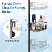 Bathroom Shelves & Corner Shelves - 黑色 - 查看 4