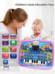Early Learning Educational Tablet With Display, Letters And Music, Educational Toy For Boys And Girls, Baby Holiday Gift - Multicolor - View 11