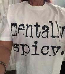 Camisetas de Verano, Camisetas Mentalmente Picantes, Camisetas de Salud Mental, Camisetas Inspiradoras para Mujer, Concientización sobre Salud Mental, Camisetas de Trabajo para Mujer, Camisetas con Cuello Redondo Estampadas, Camisetas Gráficas para Mujer, Ropa de Verano para Mujer, Ropa de Pascua para Mujer, Ropa para Festivales, Ropa de Verano, Ropa de Primavera para Mujer, Ropa para el Día de la Madre, Ropa Holgada y Cómoda, Ropa de Verano de Algodón Puro - Blanco - Ver 5
