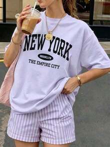 Women T-Shirts - Purpe - View 2
