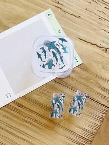Ốp bảo vệ TPU trong suốt họa tiết đại dương tối giản dành cho bộ sạc nhanh 20W và cáp sạc, thiết kế hình cá voi dễ thương. - Nhiều màu - Xem 6