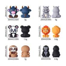 3/5/6/8pcs Multi-Color Silicone Beads, DIY Creative Bracelets, Necklaces, Pendants And Handmade Crafts - Multicolor - View 10
