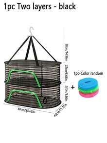 1pc,White/Black/Green,Foldable Food Drying Net Multi-Purpose Rack For Dried Fish, Vegetables, Herbs, And Jerky - Anti-Fly Cage With Fine Mesh Cover, UV-Resistant Material - Compact For Balcony, Deck, Or RV - Includes Removable Tray For Easy Cleaning - View 18