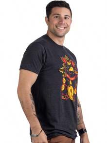 Camiseta japonesa de diseño neutro - Arte callejero japonés con motivos de peces koi, olas y flores de cerezo, adecuada para niños, adolescentes y tanto hombres como mujeres. - Sushi feliz - Ver 4
