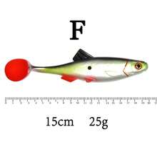 15cm/25g Large Size T-Tail Soft Bait Lure, Realistic Fish Shaped Soft Plastic Bait For Trolling, Surf Casting, Freshwater Fishing For Bass, Carp, 6 Colors Available - Multicolor - View 16