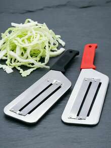 1pc Double-Edge Vegetable Knife, Slicer, Cabbage Shredder, Peeler, Small Kitchen Tool, Fruit And Vegetable Cutter, Practical And Durable Kitchen Tool, Essential Kitchen Accessory - Multicolor - View 8