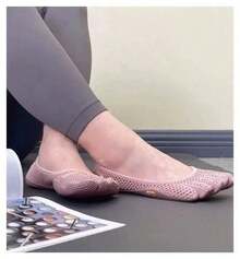 Vibram FiveFingers 7-7.5size Mesh Slip-On Barefoot Shoes, Non-Slip Minimalist Toe Shoes For Women & Men - Màu đen tuyền - Xem 7