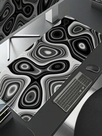 Game Mouse Pad, Suitable For Game Home Office Work, Extended Pad Computer Keyboard Laptop, Large Table Pad With Non-Slip Rubber Base Edge Stitching Desktop Decoration