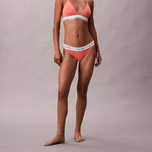 Calvin Klein Icon Cotton Modal Lightly Lined Triangle Bralette QF8498 - Coral Pop - 查看 2
