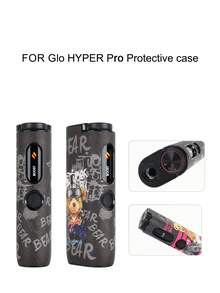 1個適用於 Glo HYPER Pro 個性化卡通熊保護殼，極簡時尚耐磨便攜保護套，孔位精準易安裝，優質 PU 皮革耐用材質，輕巧纖薄貼合裝置，有效緩衝撞擊，防摔酷感卡通熊圖案，多款圖案可選，輕鬆打造專屬裝置收納盒，方便攜帶，舒適防滑握感，適合日常旅行，時尚禮物 - Glo HYPER Pro 熊 - 查看 15