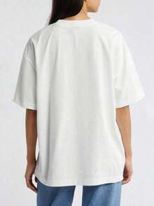1 Piece Artsadd Little Osha Butterfly, Quick-SilverCallie Hart Merch, Saeris Fane Kingfisher Inspired, Unisex Oversized Fan T-Shirt, 180g 100% Cotton - 4-白 - 查看 5