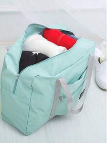 1/2 Packungen faltbare Reisetasche, multifunktionale Schultertasche, tragbare Reisetasche mit großer Kapazität, große Tragetasche, wasserdichte Oberfläche, robust und langanhaltend, geeignet für Geschäft und Reisen, Schultasche - Übersicht 7