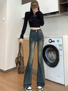 Women Jeans - Cement Ash - View 8