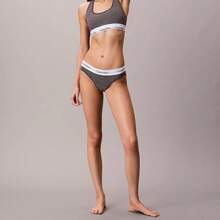 Calvin Klein Calvinklein Icon Cotton Modal Unlined Bralette QF8493 - Stencil Heart / Dark Berry - View 4