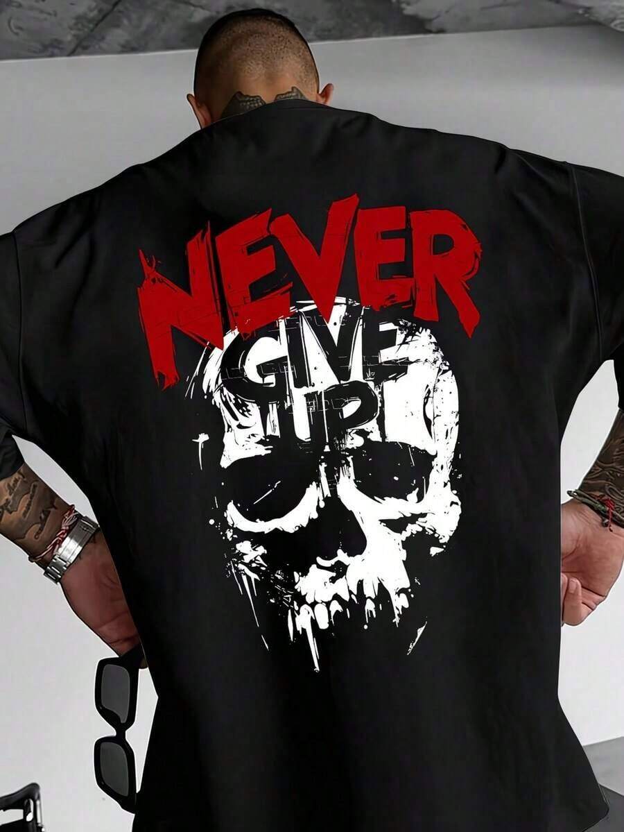 Camisetas de hombre para primavera y verano - Negro - View 1