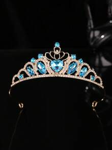 1 chiếc vương miện cô dâu pha lê vàng kiểu Âu và Mỹ, phụ kiện đội đầu cho váy cưới. - Kim Hồ Xanh - Xem 1