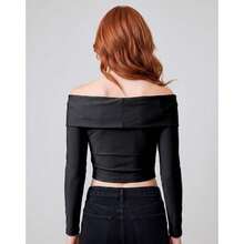 Playera Mujer Moda Top Negro Stfashion 56005604 - Negro - Ver 4