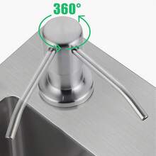 廚房水槽皂液分裝器,升級版內置水槽皂液分裝器,檯面水槽皂液分裝泵附延長管套件,水槽蔬菜碗洗潔精洗碗皂液分裝瓶延長管配件 - 皂液器 - 查看 8