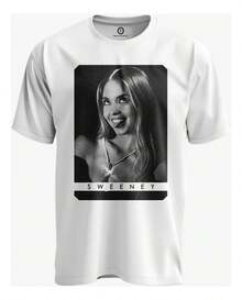Sydney Sweeney Poster T-Shirt - White - View 1
