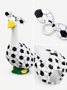 23-Inch Goose Costume Set, Football Print Body Cover And Bow Headband, Sports Themed Outdoor Yard Decor Goose Outfit, Suitable For Football World Cup Holiday (Goose Not Included) - Multiple Styles - View 5
