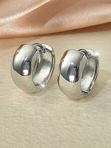 1 Pair Women's Earrings, Luxury Minimalist Earrings, Fashionable Circular Retro Classic Elegant Earrings - Earrings - View 10
