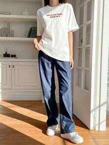 Las camisetas de mujer son informales y versátiles, adecuadas para cualquier estación y cualquier ocasión; la comodidad es su mayor ventaja. M2BK - Blanco - Ver 3