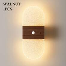 Crystal Sensor Wall Light, Acrylic Wall Light, USB Night Light, Wall Light Decoration Lighting, Wireless Wall Light, Battery Powered Alloy Design, Rechargeable Magnetic Night Light, Suitable For Hallway, Kitchen Cabinet And Room Decoration - Round Crystal - View 16