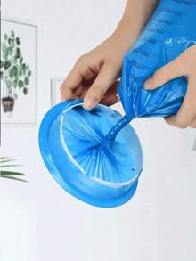 5pcs/Pack Portable Travel Vomit Bags, Large Capacity Outdoor Emergency Trash Bags, Travel Essential, Thoughtful Design - Multicolor - View 4