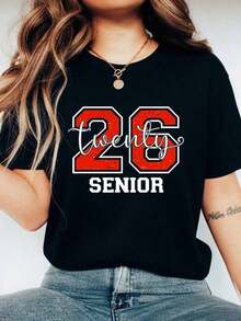 Camiseta Retro Confort para Graduación 2026, Camiseta Divertida de Graduación, Regalo de la Clase de 2026, Camiseta de Graduación de Secundaria - Negro - Ver 6