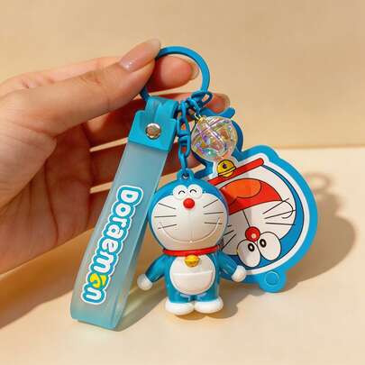  Móc khóa MINISO PVC Doraemon hình hoạt hình 3D dễ thương, dây đeo mềm mại nhiều màu sắc, phụ kiện thú vị cho túi xách và ba lô, dùng để trang trí chìa khóa, du lịch hoặc xe hơi, nhiều kiểu dáng khác nhau.